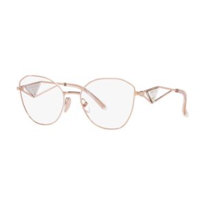 Prada PR 52ZV SVF1O1 gold rengi metal kadın optik gözlük çerçevesi
