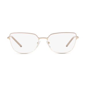 Prada PR 59YV 06I1O1 beyaz bej rengi metal kelebek modeli kadın optik gözlük