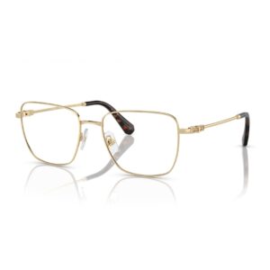 Swarovski SK1003 4013 soluk gold altın rengi dikdörtgen metal kadın optik gözlük çerçevesi