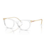 Swarovski SK2003 1027 şeffaf asetat dikdörtgen kadın optik gözlük çerçevesi