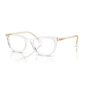 Swarovski SK2003 1027 şeffaf asetat dikdörtgen kadın optik gözlük çerçevesi