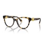 Swarovski SK2004 1009 kahverengi kadın asetat kemik taşlı optik gözlük çerçevesi