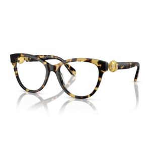 Swarovski SK2004 1009 kahverengi kadın asetat kemik taşlı optik gözlük çerçevesi