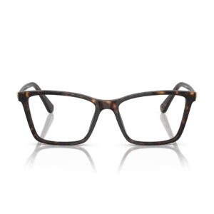 Swarovski SK2015 1002 kahverengi kadın asetat kemik taşlı optik gözlük çerçevesi