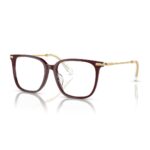 Swarovski SK2016D 1008 bordo renk kare model kemik metal kadın optik gözlük çerçevesi