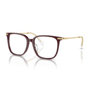 Swarovski SK2016D 1008 bordo renk kare model kemik metal kadın optik gözlük çerçevesi